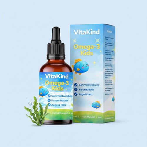 Omega-3 Gehirnentwicklung & Konzentrations Tropfen